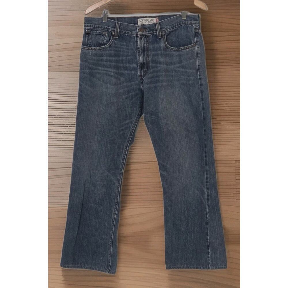 Levis 527 Jeans Low Boot Cut Men’s 35x30 Blue Western Cowboy Cotton Y2K90s Denim